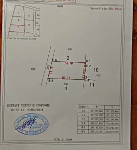 Terrain à Nguering en vente — réf. NGR800T