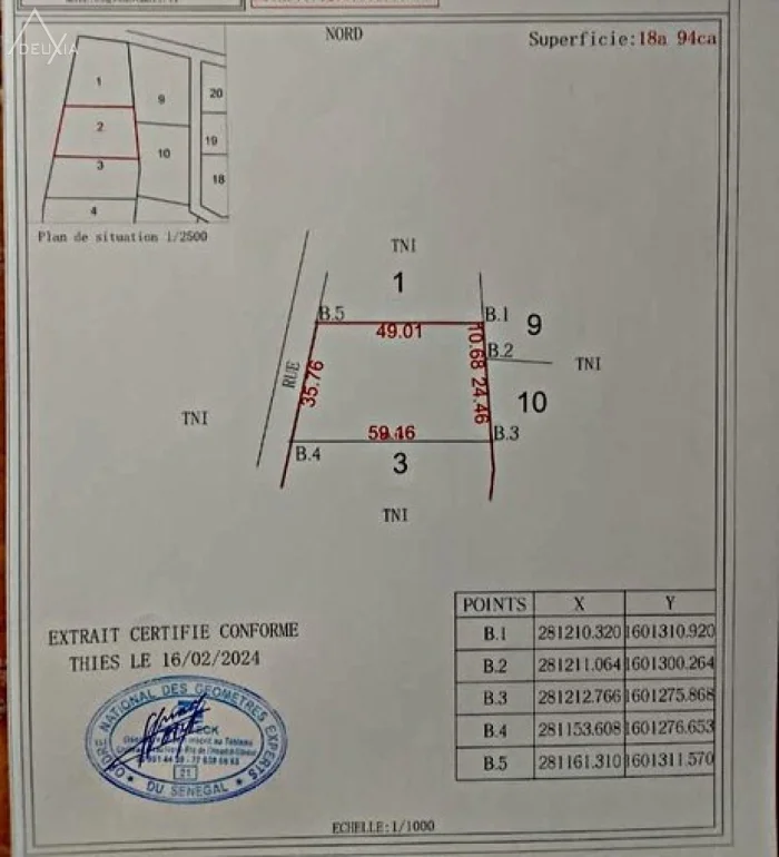 Terrain en vente Nguering — réf. NGR810T